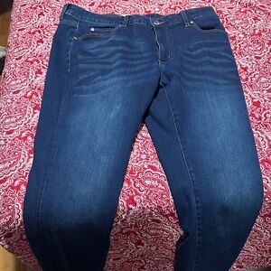 Tahari Dark Blue Women's Skinny Jeans